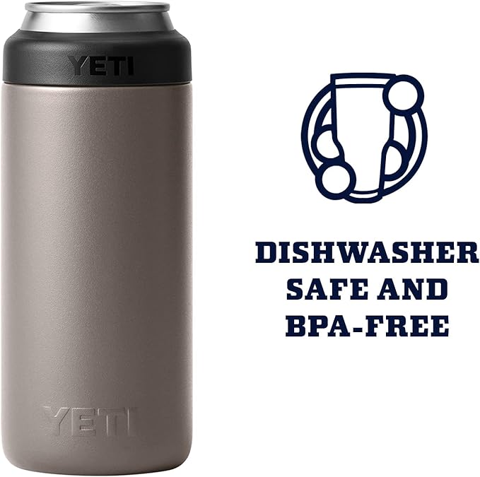 YETI Rambler 12 oz. Colster Slim Can Insulator for the Slim Hard Seltzer Cans, Sharptail Taupe