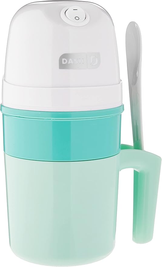Dash My Pint Ice Cream Maker - Compact & Convenient Single-Serving Ice Cream Maker - Makes Gelato, Sorbet & Frozen Yogurt - 1.6 Cups, Aqua