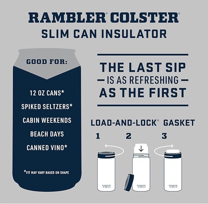 YETI Rambler 12 oz. Colster Slim Can Insulator for the Slim Hard Seltzer Cans, Royal Blue