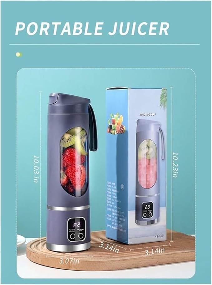 Portable blender,Portable Blender USB-C Rechargeable - 33oz Personal Smoothie & Shake Maker, Cordless Travel Juicer with BPA-Free Leakproof Sip Lid(White)