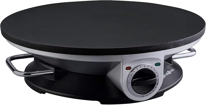 Health and Home No Edge Crepe Maker - 13 Inch Crepe Maker & Electric Griddle - Non-stick Pancake Maker- Crepe Pan