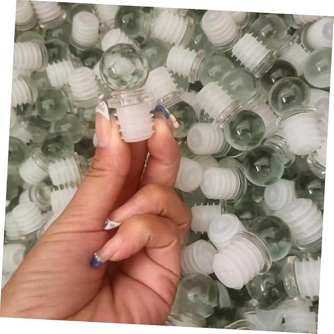 24pcs Glass Ball Wine Stoppers Convenient Sealing for Wine Bottles and Glass Portable Design for Easy Use and Travel