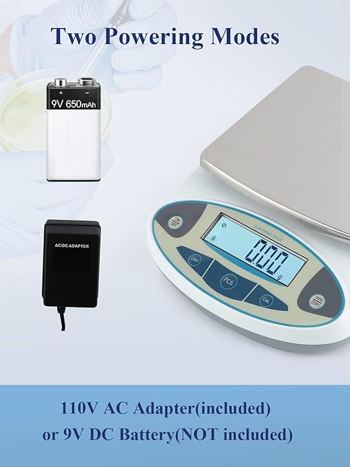 CGOLDENWALL Lab Scale 5000gX0.01 Gram High Precision Laboratory Balance Electronic Scientific Weighing Scale Without Calibration Weight