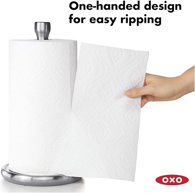 OXO Good Grips Steady Kitchen Paper Towel Holder, 2-Pack