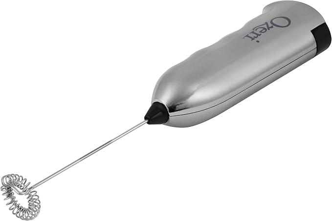 Ozeri Deluxe Milk Frother & Whisk in Stainless Steel, with Stand and 4 Frothing Attachments