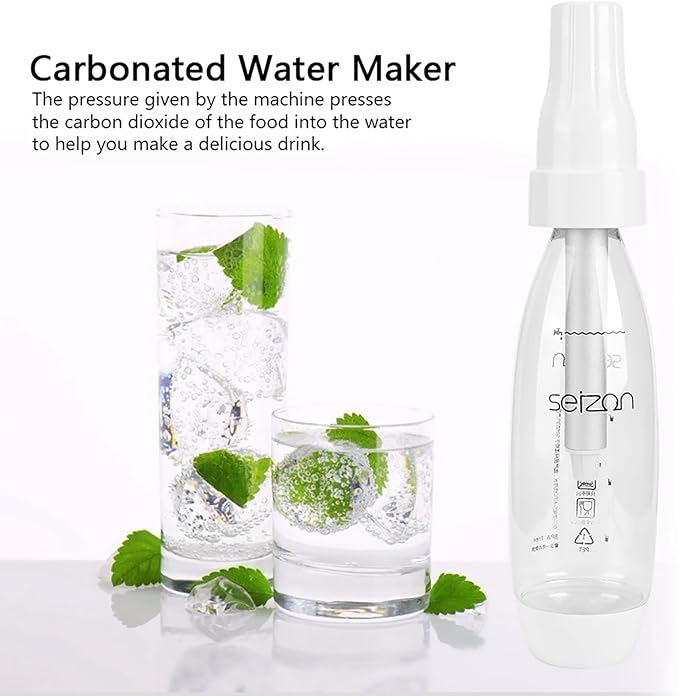 Portable Soda Maker, Sparkling Water Maker, Soda Streaming Machine, Travel Soda Maker, 1L Carbonating Bottle, Carbonated Water Machine for Home