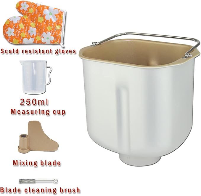 Bread Plate Household Bread Machine Baking Bucket Bread Machine Plate Bread Baking Pan Bread Machine Parts (small capacity)…