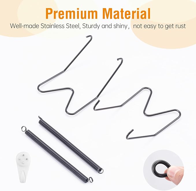Bilillo 6 Pack Plate Hangers for The Wall, Suitable for 12-16 Inch Decorative Plate,Invisible Heavy Duty Wire Plate Holder with Wall Hooks, Plate Hangers for Displaying Plates, Platter, Dish (Black)