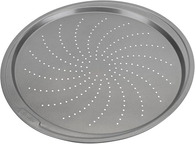 GoodCook Everyday Nonstick Steel Pizza Crisper, 13-Inch, Gray