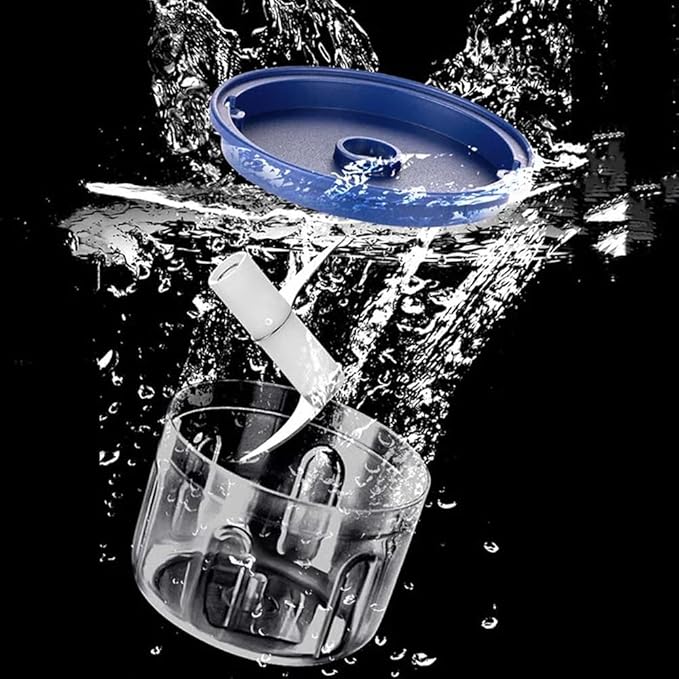 Electric Garlic Chopper, Mini Portable Veggie Chopper, 2026 New Small Garlic Chopper Mincer, USB Rechargeable, Wireless Veggie Grinder, For Mashing Onion, Garlic, Chili, Ginger (2pcs, 3 blades)