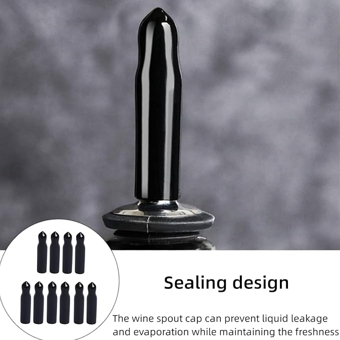 100 Pcs Liquor Bottle Pourer Cap Olive Oil Pour Spouts Rubber Dust Cover Caps Dust-Proof,Food-Safe
