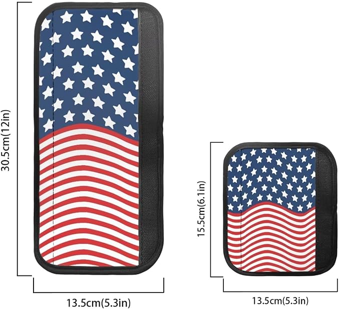 Fridge Door Handle Covers Set of 6, Patriotic American Flag Non Slip Kitchen Appliance Decoration for Fridge Dishwashers Microwave July 4th Independence Day Decorations