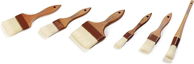 SPARTA Chef Series Basting Brush, Flat Boar Bristle Pastry Brush for Cooking and Baking, 1" Wide, 1 Count