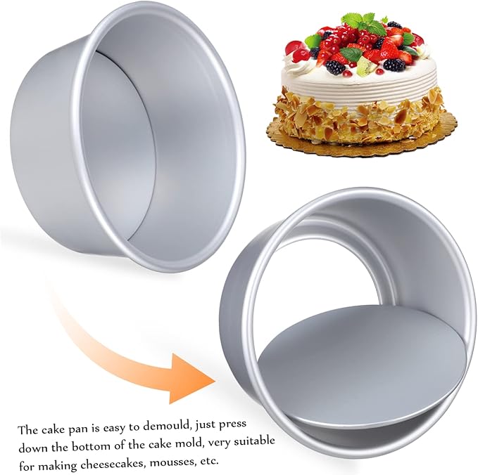 PRETYZOOM Cake Tin Set Nonstick Baking Pans Cake Molds Liners Baking Paper Oven Dishes