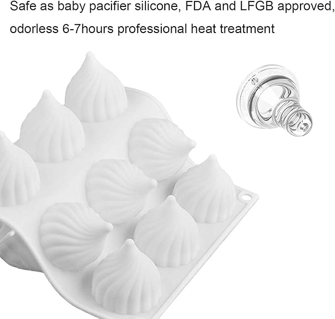 OCPO KITCHEN Russian Tale Silicone Mold for Baking Mousse Cake, Candy, Pastry, Chocolate, Cupcake, Jelly, Pudding, Cake Decoration Mold, 3D Russian Tale Shape (15-Cavity)