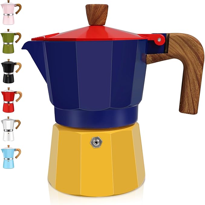 12 Cup Aluminum Espresso Stovetop Moka Pot Express Coffee Maker Percolator Italian Classic Mocha Coffee Machine for Italian and Cuban Cafe Brewing for Home & Camping 600ml 20oz