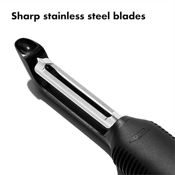 OXO Good Grips Swivel Vegetable Peeler and OXO Good Grips Prep Y-Peeler, Silicone
