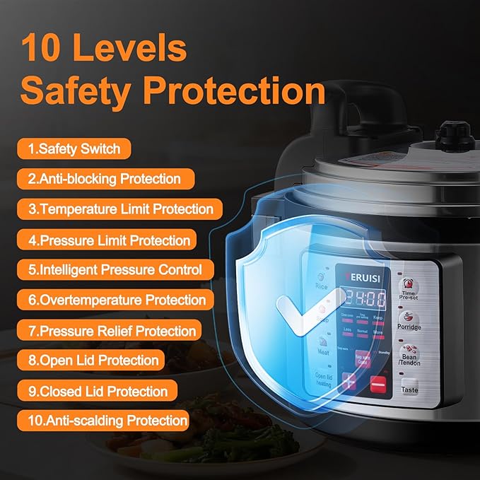 15.9QT/15L Commercial Pressure Cooker, 8-in-1 Multifunctional Large Pressure Cookers, 1700W Electric Pressure Canner with Non-stick Inner Pot, Slow Cooker Rice Maker for 25-35 People Use