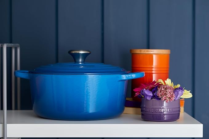 Le Creuset Enameled Cast Iron Signature Round Dutch Oven, 7.25 qt., Marseille