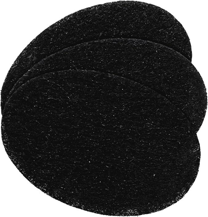OVENTE 2 Liter Electric Deep Fryer FDM2201BR Charcoal and Oil Vapor Replacement Filter Set Pack of 3, White and Black ACPFDM2203