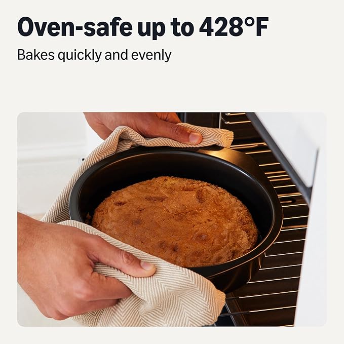 Amazon Basics Nonstick Round Cake Pan, Dishwasher and Oven-Safe, 9 in., Set of 2