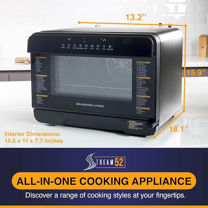 Multifunction Air Fryer Steam Oven Convection Countertop All-in-One Appliance.