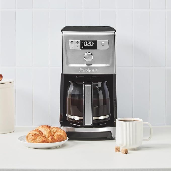 Cuisinart Coffee Maker, 14-Cup PerfecTemp Programmable Coffee Machine Glass Carafe with 1-4 Cup Setting, Brew Strength Control, Brew Pause, and Over Ice Function, Stainless Steel, DCC-3500SS