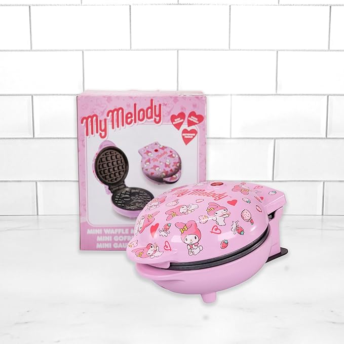 Uncanny Brands Hello Kitty My Melody Mini Waffle Maker - Cook With Your Favorite Bunny Character