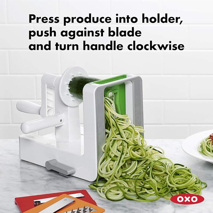 OXO Good Grips 3-Blade Tabletop Spiralizer with StrongHold Suction