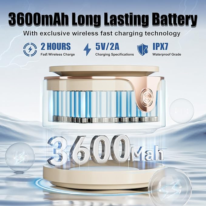 Fruit and Vegetable Washing Machine, Upgrade Titanium Electrolysis Purification Fruit Cleaner Device Waterproof Fruit and Vegetable Purifier Clean Fresh Produce in Water (Cream Color)