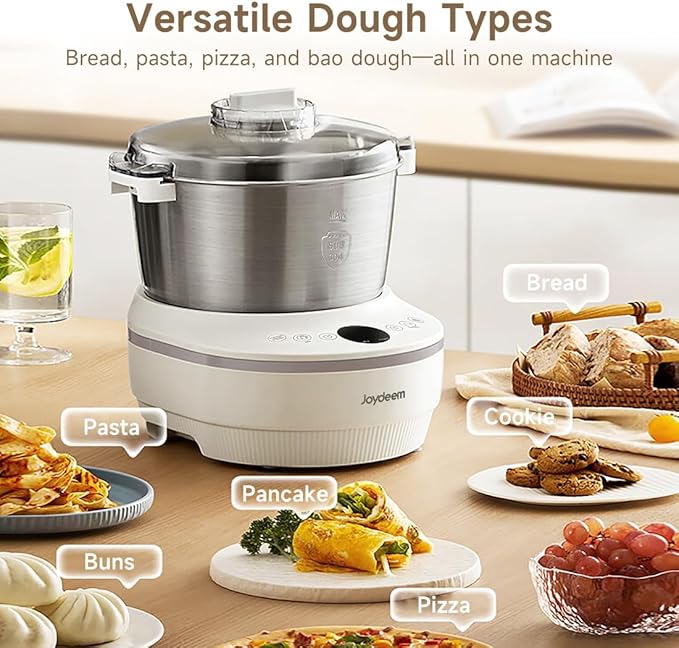 Joydeem HMJ-A701 Electric Dough Maker (7.4Qt) with Ferment Function - Ideal for Bread, Pizza, Sourdough & Dumpling Dough