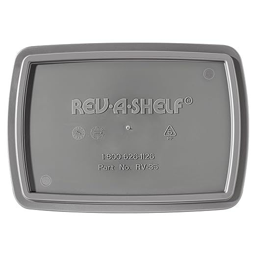 Rev-A-Shelf 35 qt. Silver Polymer Replacement Waste Container Pullouts