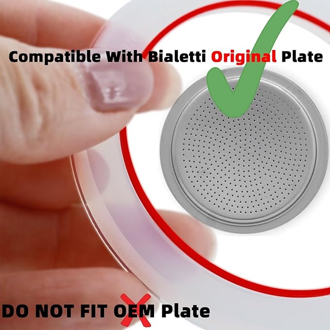 [UPGRADED] Sealing Gasket for Bialetti Moka Express 9 Cups Iconic Stovetop Espresso Maker - 6 PCS Replacement Food Grade Silicone Seal Ring for Aluminum Stovetop Coffee Maker Pots