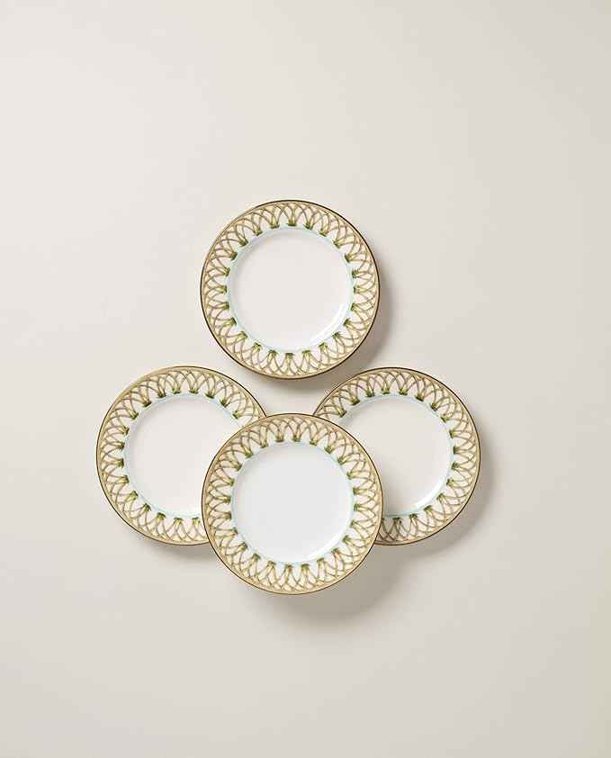 Lenox 897295 British Colonial Bamboo Accent Plates, Set of 4