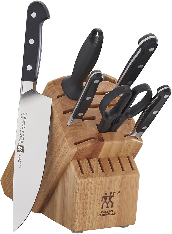 ZWILLING Pro 7-pc Knife Block Set - Natural