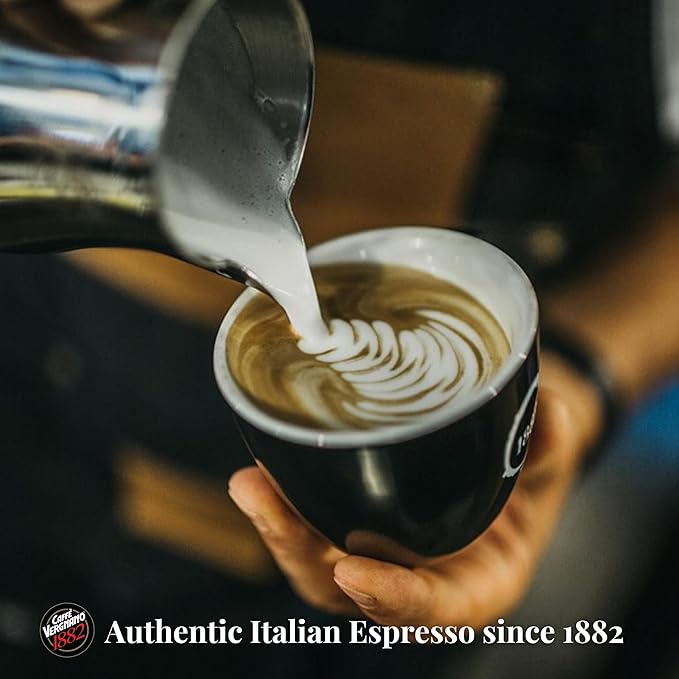Caffe Vergnano Whole Bean Coffee Gran Aroma 1.1 lb Bag - Medium Roast Espresso Beans Whole, Italian Coffee Beans, Cocoa Spice Dried Fruit Notes - For Moka Pot, French Press, Coffee Maker
