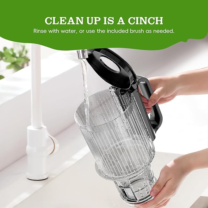 Cold Press Juicer, Wide Feed Chute Juicer Machines, Stainless Steel Slow Masticating Juicers Easy to Clean, Vegetables & Fruits Juice Extractor, High Juice Yield, Platinum Color Knob