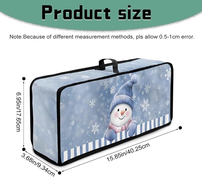 Christmas Slim Toaster 2 Slice Compact Thin Cover for 2 Slice Slim Toaster Funny Dust Covers for Kitchen Appliances Home Decor Blue