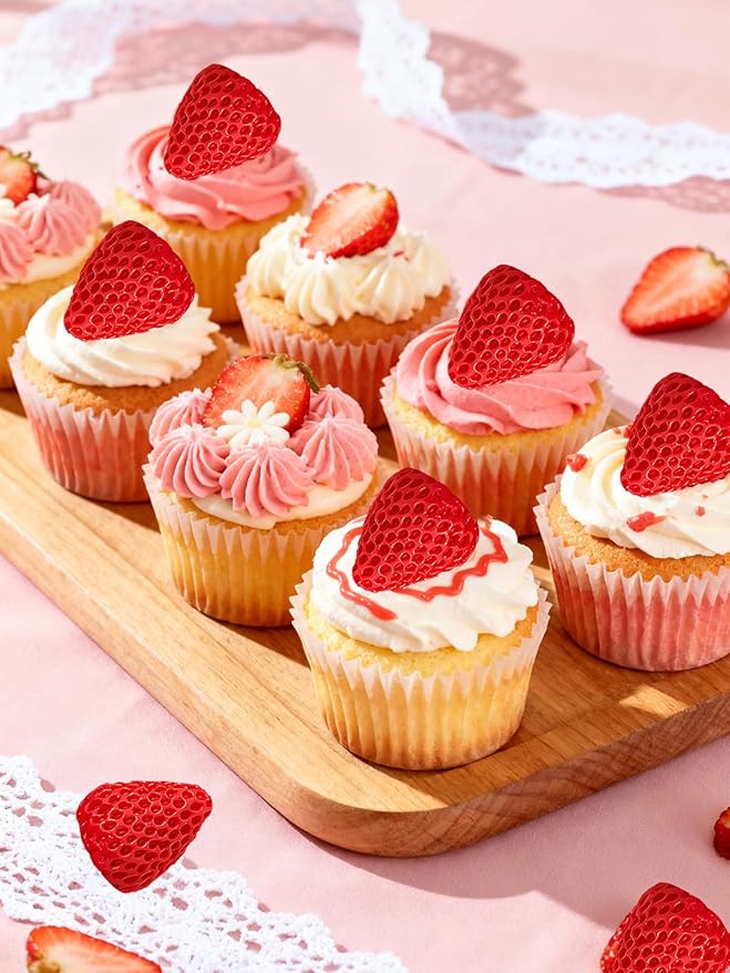 6 Cavity Strawberry Silicone Mold – Silicone Fruit Mold for Chocolate, Fondant, Candle, Resin & Cake Decor, 3D Strawberry DIY Baking Tool for Parties & Gifts