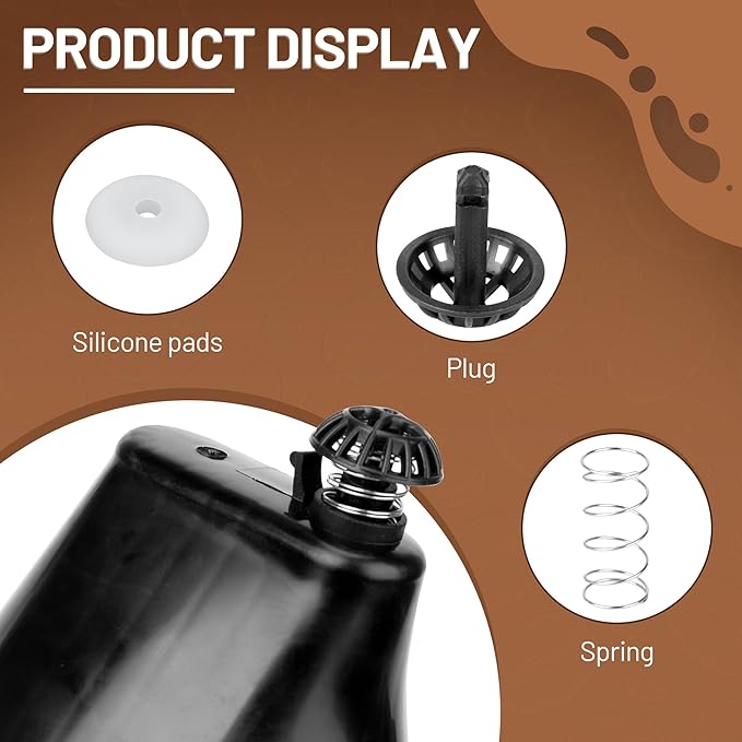 Coffee Replacement Brew Basket Spring Loaded Stopper Kits for Cuisinart Coffee Makers, Coffee Machine Accessory Compatible with Cuisinart DCC-1200, DCC-1200BCH, DCC-1200BW Brew Basket, 2 Pack
