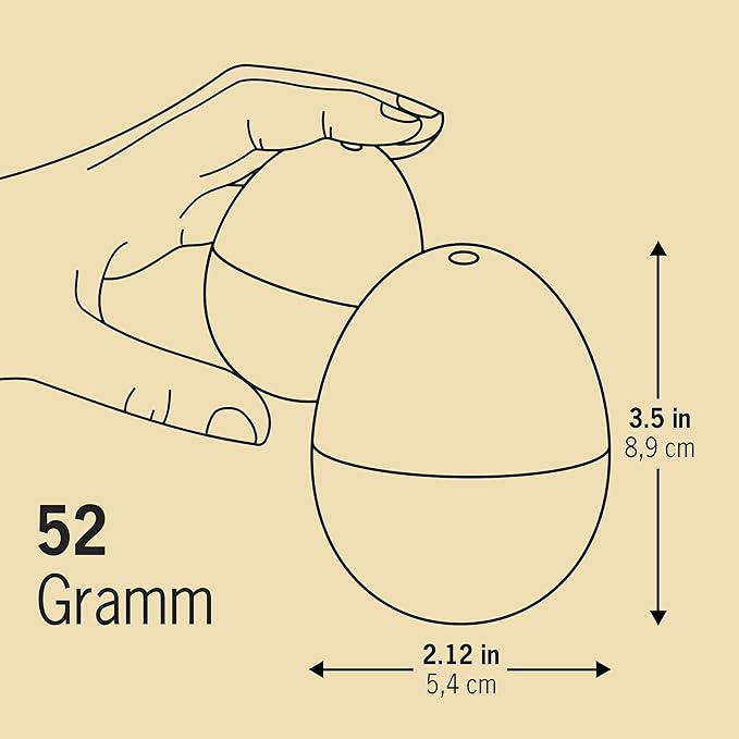 Rock 'n' Roll BeepEgg – Egg Timer for Boiling Eggs – Musical Egg Cooker for Soft, Medium, Hard Boiled Eggs – Food Safe – Singing Floating Egg Timer – Egg Cooker for 3 Levels of Doneness - Brainstream