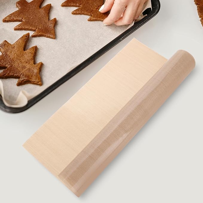 Silicone Baking Mat Roll 0.4mm Thick 30cm X 182.88cm Food Grade Non-stick Reusable Dough Rolling Mat for Oven Baking Cookies Biscuits Donuts
