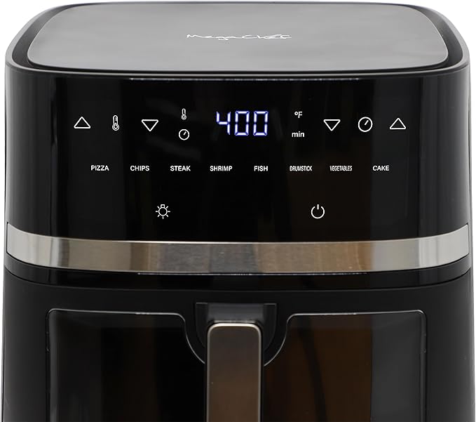 MegaChef 8.5 Quart Digital Electric 1700W Adjustable Temperature Air Fryer, Countertop Fryer, Kitchen Appliance (8.5 Quart)