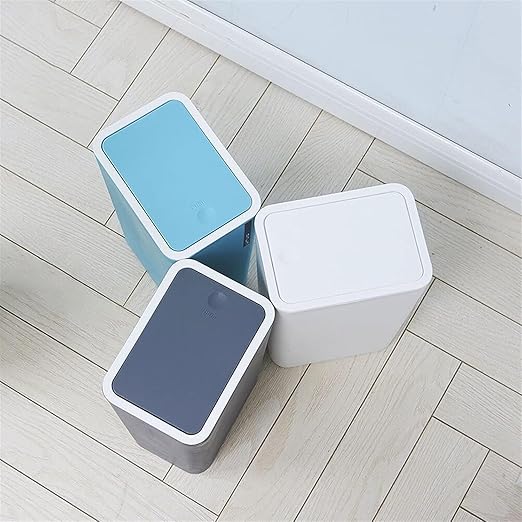 Hanging Trash Can, Kitchen Garbage Bin Waste Bins, Kitchen Cabinet Door Hanging Trash Can with Lid Wall-Mounted Waste Baskets Push-Top Trash Water-Proof Rubbish Waste Garbage Bin (Color : C)