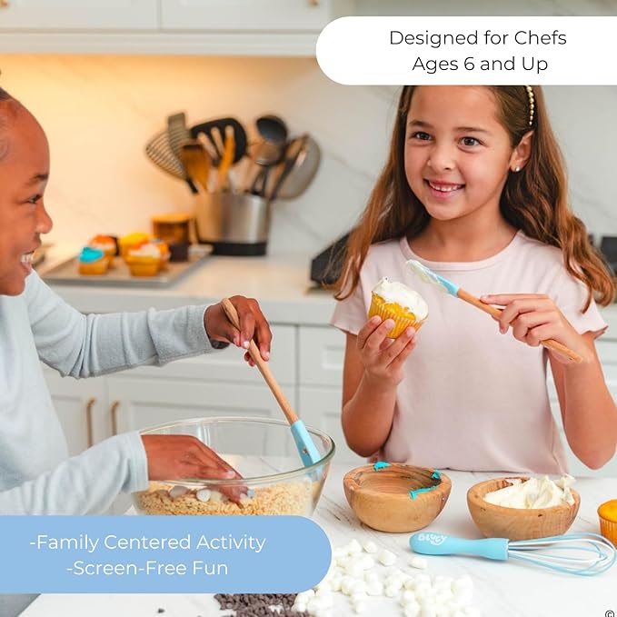Handstand Kitchen Bluey Silicone Baking Utensil Set with 9" Spoon, 8.75" Spatula and 8.5" Whisk