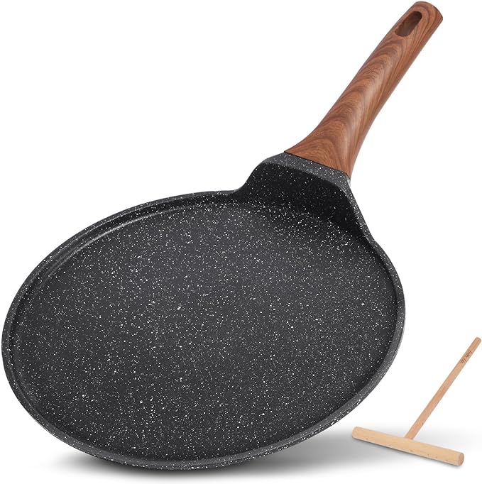 ESLITE LIFE 9.5 Inch Nonstick Crepe Pan and Grill Pan