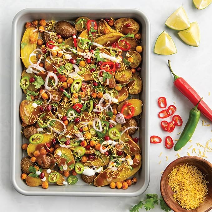 Nordic Ware Brilliant™ Colorful Bakeware 13x10 Quarter Sheet Pan, Nonstick made without PFAS or PTFE for safe cooking; Reinforced steel rim prevents warping