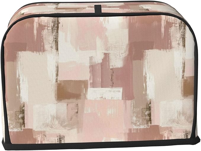 Toaster Cover 2 Slice Modern Art Dusty Pink Abstract Kitchen Small Appliance Covers with Pockets Dust and Fingerprint Protection