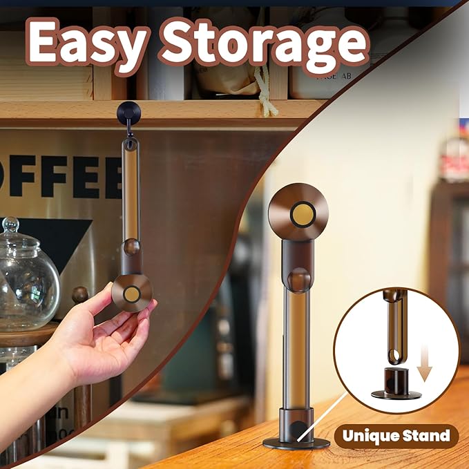 Coffee Scoop with Funnel for Ground Coffee, Protein Powder & Tea, for Reusable K Cup Refiller, 2TBSP Mess-Free, Funnel Design Prevents Spills (Translucent Brown, 1-Pack)