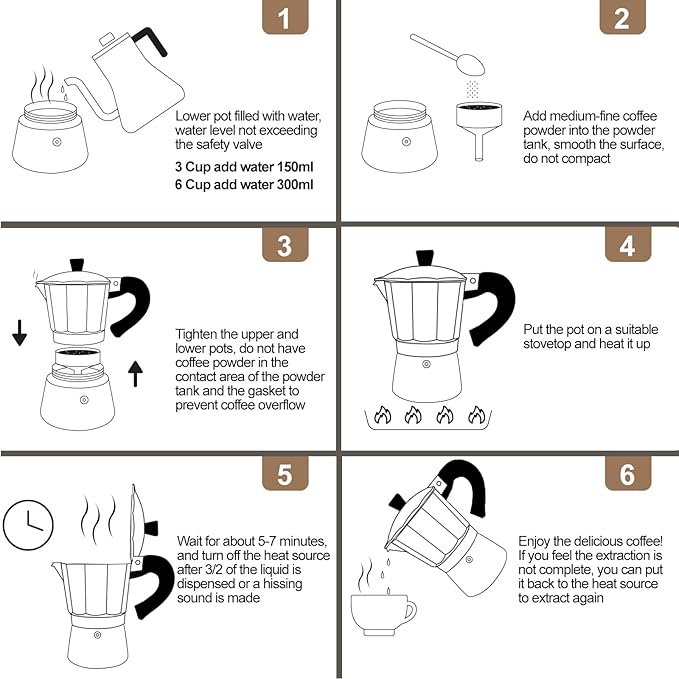 Aluminum 9 Cup 450ml Moka Pot Express Coffee Maker Stovetop Espresso Colorful Coffeemaker Italian Classic Style Brewing Greca Cafe Mocha Machine for Cafeteras Lover Camping Travel and Home Use 15oz
